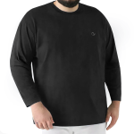 No.1 OVERS Men's Plus Size Cotton L/Sleeve R/Neck T-Shirts (XL-10XL) - Image 5