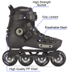 Cougar Black Professional Inline Skates For Adults Urban Style Skates Shoes - Image 2