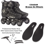 Cougar Black Professional Inline Skates For Adults Urban Style Skates Shoes - Image 6