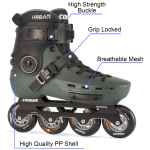 Cougar Green Professional Inline Skates For Adults Urban Style Skates Shoes - Image 2