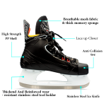 Vik-Max Hockey Ice Skates With Full Set with Blade Cover and Skate Bag - Image 3