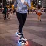 LED 3 Wheels White Professional Inline Skates With 110mm Size LED Wheels. (36-45) - Image 4