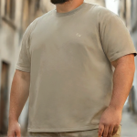 No.2 OVERS Plus Size Modal Short Sleeves Men's Big & Tall T-Shirts - Image 8