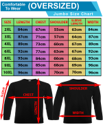 No.1 OVERS Men's Plus Size Cotton L/Sleeve R/Neck T-Shirts (XL-10XL) - Image 3