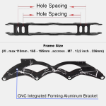 ZICO Professional Inline Speed Racing Skates Shoes With 110mm Wheels - Image 7