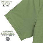 No.6 OVERS Plus Size Short Sleeves Round Neck Sports T-Shirts For Mens (XL-8XL) - Image 4