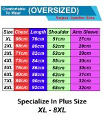 No.6 OVERS Plus Size Short Sleeves Round Neck Sports T-Shirts For Mens (XL-8XL) - Image 7