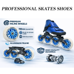 ZICO Professional Inline Speed Racing Skates Shoes With 110mm Wheels. 36-48 - Image 8