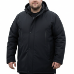 No.9.2 OVERS Men’s Plus Size Puffer Jacket | Winter Warm Hooded Quilted Coat. 173