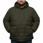 No.9.3 OVERS Men’s Plus Size Puffer Jacket | Winter Warm Hooded Quilted Coat. 1541
