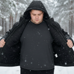 No.9.2 OVERS Men’s Plus Size Puffer Jacket | Winter Warm Hooded Quilted Coat. 173 - Image 2