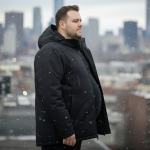 No.9.2 OVERS Men’s Plus Size Puffer Jacket | Winter Warm Hooded Quilted Coat. 173 - Image 5