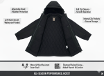 No.9.2 OVERS Men’s Plus Size Puffer Jacket | Winter Warm Hooded Quilted Coat. 173 - Image 4