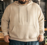 No.8 OVERS Men's Plus Size Plain Color Hoodies, Super Jumbo Size Activewear Hoody. - Image 6