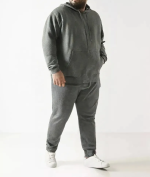 OVERS Mens Plus Size Track Suit Set For Winter, Big & Tall Sweatpants trouser with hoodie - Image 7