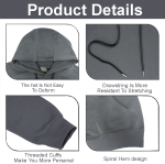 OVERS Mens Plus Size Track Suit Set For Winter, Big & Tall Sweatpants trouser with hoodie - Image 4