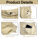 No.9.6 OVERS Men's Plus Size Cotton Track Pant, Big & Tall Activewear Trouser For Men - Image 5