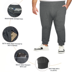 No.9.5 OVERS Mens Plus Size Track Pant, Big & Tall Sweatpants trouser for Men - Image 6