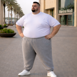 No.9.6 OVERS Men's Plus Size Cotton Track Pant, Big & Tall Activewear Trouser For Men. 2XL-13XL - Image 6