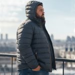 No.9.1 OVERS Men’s Plus Size Puffer Jacket | Winter Warm Hooded Quilted Coat. 1539 - Image 2