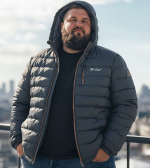No.9.1 OVERS Men’s Plus Size Puffer Jacket | Winter Warm Hooded Quilted Coat. 1539 - Image 7