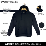 OVERS Men's Without Zip Hooded Sweatshirt, Activewear Hoodies For Men's - Image 3