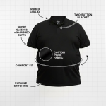 NO.6.1 OVERS Men’s Plus Size Polo T-Shirt | Super Jumbo Big & Tall Short Sleeve Polo Shirt - Image 3