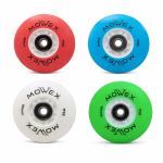 MOWEX 4pcs Multicolored LED Flash Inline Skates Wheels with ABEC-9 Bearings.