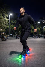 MOWEX 4pcs Multicolored LED Flash Inline Skates Wheels with ABEC-9 Bearings. - Image 6