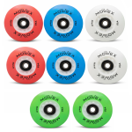 MOWEX 8pcs Multicolored LED Flash Inline Skates Wheels with ABEC-9 Bearings.