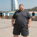 OVERS Plus Size Men's H/S T-Shirts With Cargo Shorts Set - Image 8