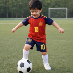 OVERS Spain Football Jersey Set for Kids, Youth Men – Short Sleeve Soccer Shirt & Shorts - Image 2