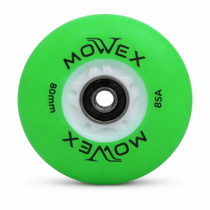 MOWEX 1PC LED Flash Inline Skates Wheels with ABEC-9 Bearings.