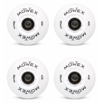 MOWEX 4pcs LED Flash Inline Skates Wheels with ABEC-9 Bearings.