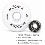 MOWEX 4pcs LED Flash Inline Skates Wheels with ABEC-9 Bearings. - Image 6