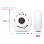 MOWEX 4pcs LED Flash Inline Skates Wheels with ABEC-9 Bearings. - Image 4