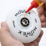 MOWEX 4pcs LED Flash Inline Skates Wheels with ABEC-9 Bearings. - Image 3