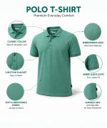 NO.6.1 OVERS Men’s Plus Size Polo T-Shirt | Super Jumbo Big & Tall Short Sleeve Polo Shirt. XL-8XL - Image 8