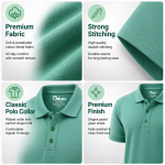 NO.6.1 OVERS Men’s Plus Size Polo T-Shirt | Super Jumbo Big & Tall Short Sleeve Polo Shirt. XL-8XL - Image 7