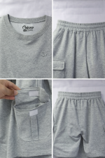 OVERS Plus Size Men's H/S T-Shirts With Cargo Shorts Set - Image 5