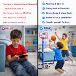 Portable Kids Basketball Hoop & Soccer Goal Set 2-in-1 – Mini Indoor Outdoor Sports Playset with Football, Basketball - Image 3