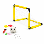 OVERS Portable Kids Soccer Goal Set – Mini Indoor Outdoor Football Net with Ball, Pump, Training Accessories & Carry Setup for Backyard, Garden & Home Practice