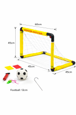 OVERS Portable Kids Soccer Goal Set – Mini Indoor Outdoor Football Net with Ball, Pump, Training Accessories & Carry Setup for Backyard, Garden & Home Practice - Image 7