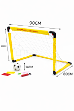OVERS Portable Kids Soccer Goal Set – Mini Indoor Outdoor Football Net with Ball, Pump, Training Accessories & Carry Setup for Backyard, Garden & Home Practice - Image 8