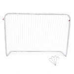 Foldable Kids Soccer Goal Net Set with Metal Frame & Ground Pegs – Backyard & Indoor Football Practice