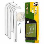 Foldable Kids Soccer Goal Net Set with Metal Frame & Ground Pegs – Backyard & Indoor Football Practice - Image 6