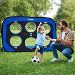 Portable Soccer Goal Training Net with Target Zones – Foldable Pop-Up Football Goal Set for Kids & Adults, Indoor Outdoor Practice Net with Carry Bag & Accuracy Shooting Targets - Image 6