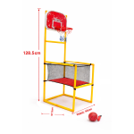 Kids Basketball Hoop Arcade Game Set – Indoor Mini Basketball Stand with Backboard, Net, Ball & Pump, Score Toss Game for Kids, Home & Backyard Play - Image 6