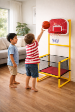 Kids Basketball Hoop Arcade Game Set – Indoor Mini Basketball Stand with Backboard, Net, Ball & Pump, Score Toss Game for Kids, Home & Backyard Play - Image 5