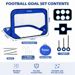 Portable Soccer Goal Training Net with Target Zones – Foldable Pop-Up Football Goal Set for Kids & Adults, Indoor Outdoor Practice Net with Carry Bag & Accuracy Shooting Targets - Image 5